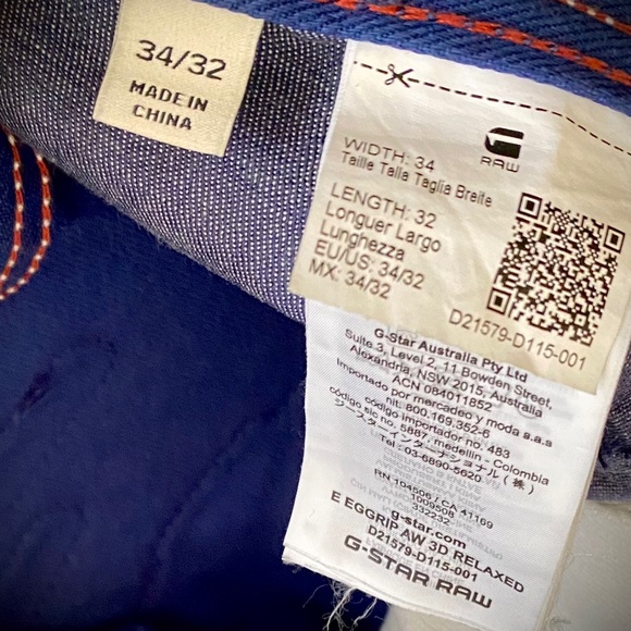 Mens G-Star Raw Jeans (34/32) - Picture 3 of 7